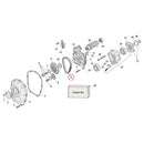 Cam Drive / Cover Parts Diagram Exploded View for Harley Milwaukee Eight 11) 17-23 M8. Chain, camshaft. Replaces OEM: 25675-06