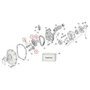 Cam Drive / Cover Parts Diagram Exploded View for Harley Milwaukee Eight 6, 8, 9, 10) 17-23 M8. Cam chain & fastener kit. Replaces OEM: 25400257