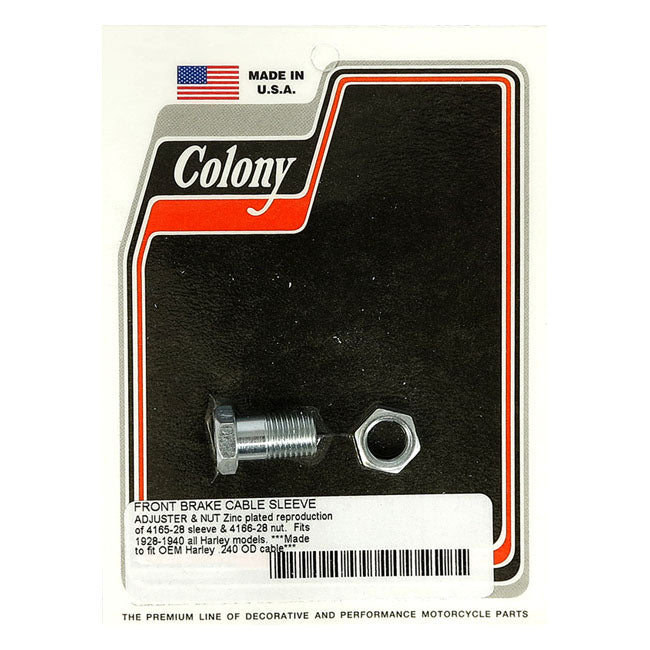 Colony Front Brake Cable Adjuster for Harley 28-40 All models / Zinc