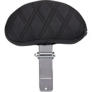 Drag Specialties EZ Glide II Motorcycle Backrest Small / Diamond Black  - Customhoj