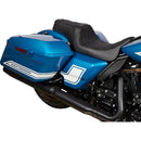 Drag Specialties Performance Predator 1-Up Seat for Harley 08-25 Touring (excl. 23-25 CVO; 24-25 Road Glide / Street Glide) / Double Diamond Black  - Customhoj