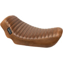 Le Pera Streaker Solo Seat for Harley 06-17 Dyna / Pleated Brown  - Customhoj