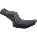 Le Pera Tailwhip 2-Up Seat for Harley 82-94 FXR / Pleated Black  - Customhoj