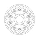 Moto-Master Brake Disc Ducati Hypermotard 796 10-13 Moto-Master Halo Front Left Brake Disc for Ducati Customhoj