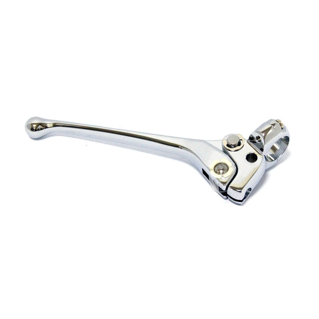 OEM Style Complete Mechanical Clutch / Brake Lever for Harley 3/8" (replaces OEM 38604-71) / Chrome