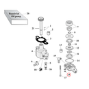 Oil Pump Parts Diagram Exploded View for 77-90 Harley Sportster 15) 77-90 XL. Lockwasher (set of 25). Replaces OEM: 7036