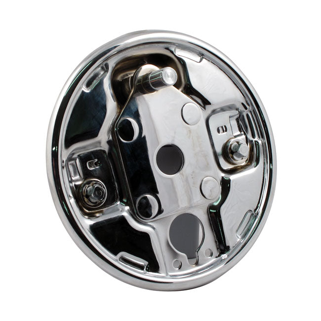 Rear Hydraulic Brake Backing Plate for Harley 63-72 Big Twin (Replaces 41650-63) / Chrome