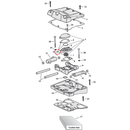 Rocker Box Parts Diagram Exploded View for Harley Twin Cam 25) 11-17 TCA/B. James, breather assembly rebuild kit. Incl. gasket, umbrella valves & filters.