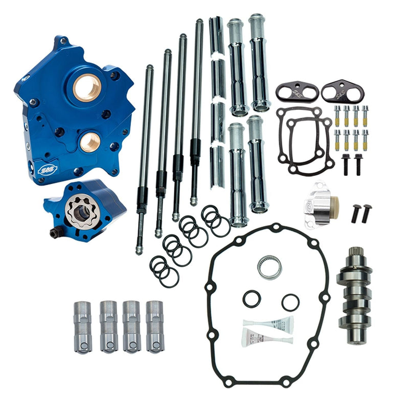S&S Cam Chest Kit for Harley Milwaukee Eight 17-23 M8 Oil Cooled / 475C Chain Drive Cam / Chrome