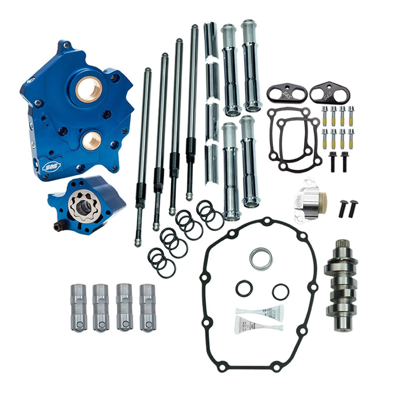 S&S Cam Chest Kit for Harley Milwaukee Eight 17-23 M8 Twin Cooled / 475C Chain Drive Cam / Chrome