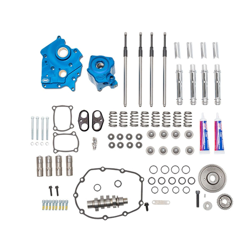 S&S Cam Chest Kit for Harley Milwaukee Eight 17-23 M8 Twin Cooled / 550G Gear Drive Cam / Chrome