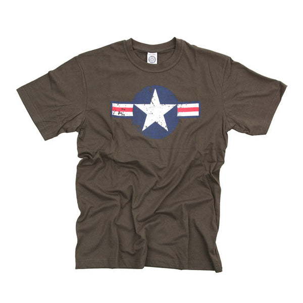 MCS T-shirt Green / S T-shirt Air Force Stars & Bars Customhoj