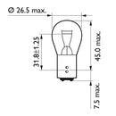 PHILIPS P21/5W Philips VisionPlus P21/5W Customhoj