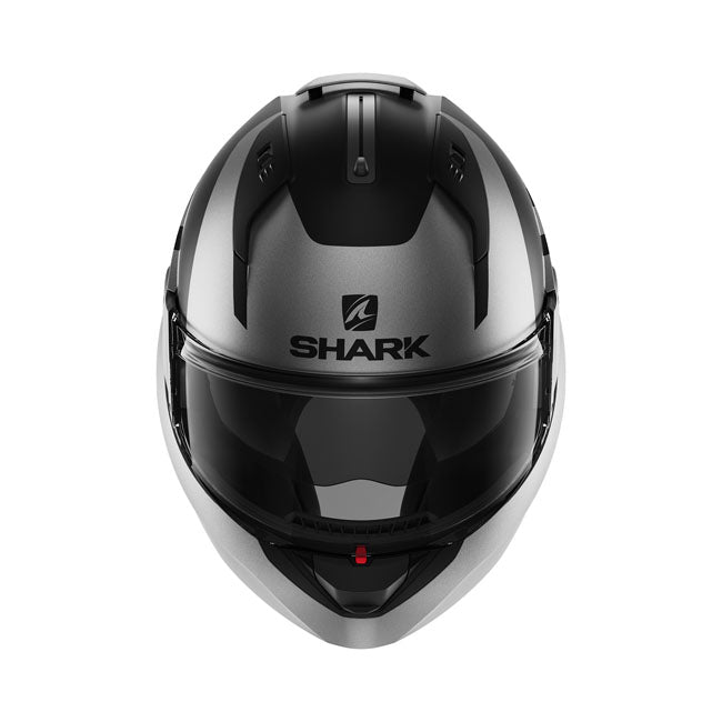 SHARK HELMETS Integralhjälm Shark Evo-Es Kedje Hjälm Matte Black/Silver Customhoj