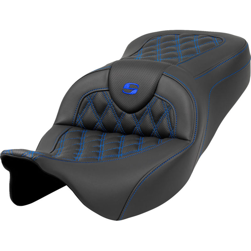 Saddlemen Roadsofa Lattice Stitch Sadel till Harley
