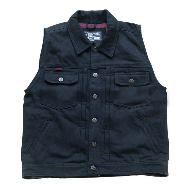 13 1/2 Rain Splitter Denim Vest Black / S