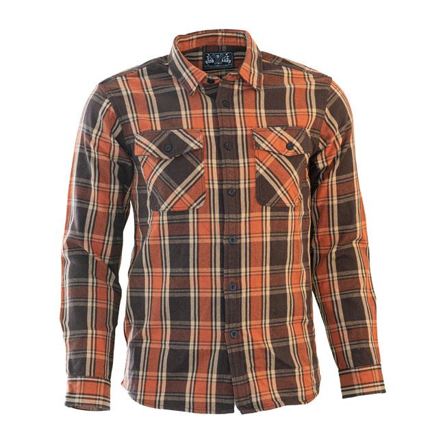 13 And A Half Magazine Shirt Orange/Brown / S 13 1/2 Woodland Check Shirt Customhoj