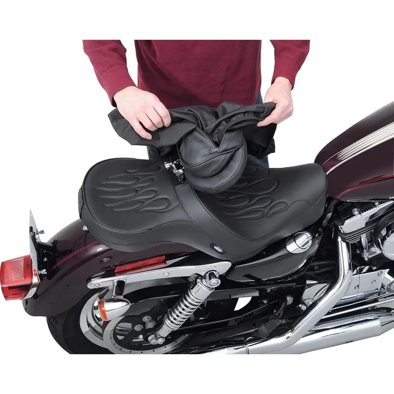Drag Specialties EZ Glide II Ryggstöd Inbyggt Regnskydd MC