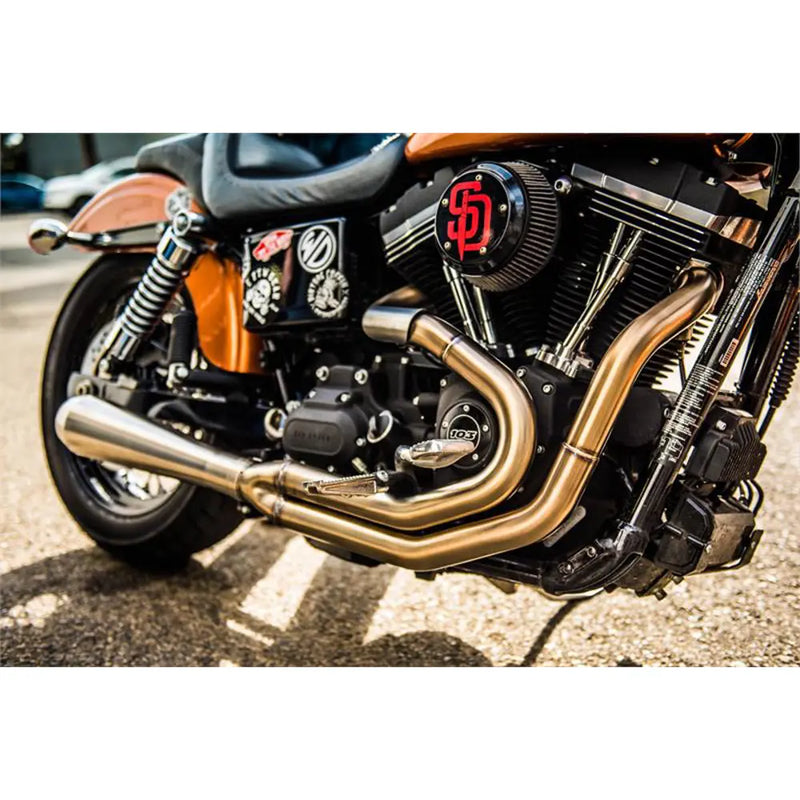 Bassani Road Rage III Rostfritt 2-till-1 Avgassystem till Harley