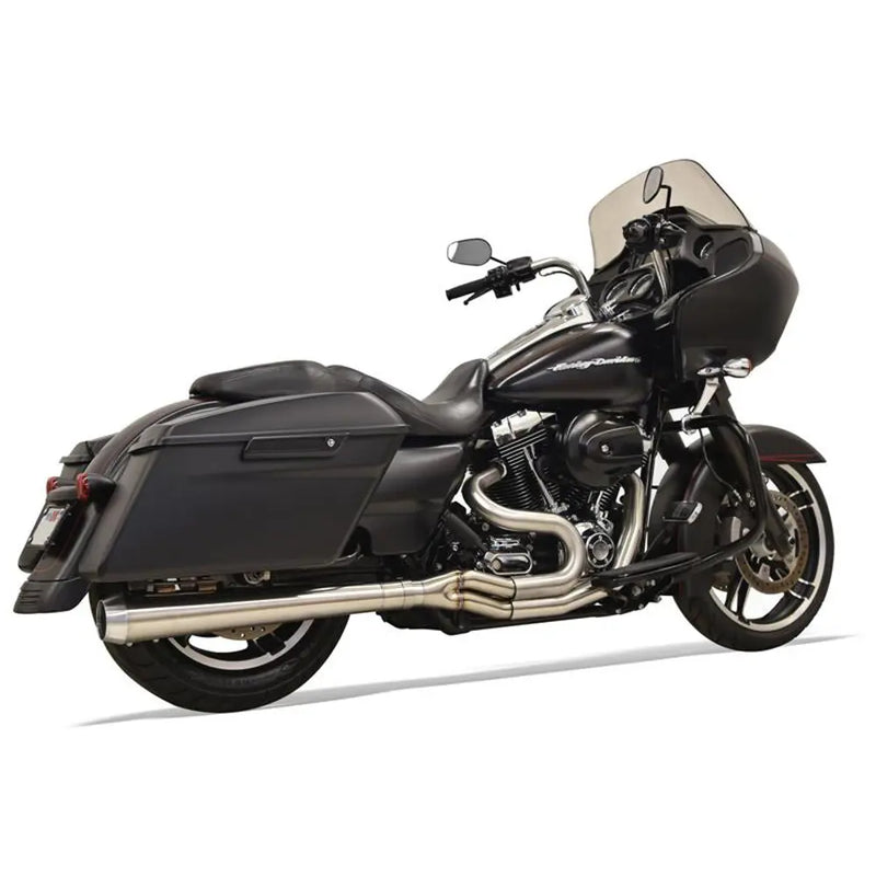 Bassani Road Rage III Long Rostfritt 2-till-1 Avgassystem till Harley