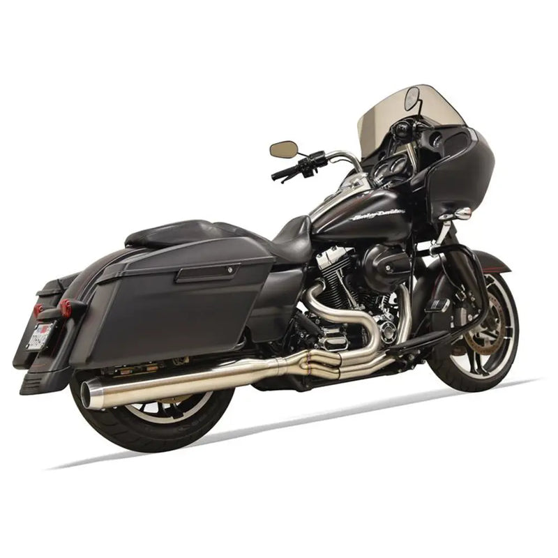 Bassani Road Rage III Long Rostfritt 2-till-1 Avgassystem till Harley