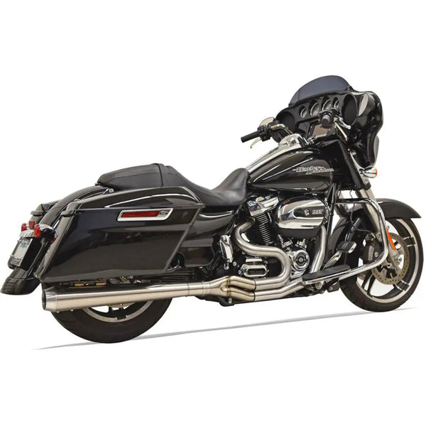 Bassani Road Rage III Long Rostfritt 2-till-1 Avgassystem till Harley