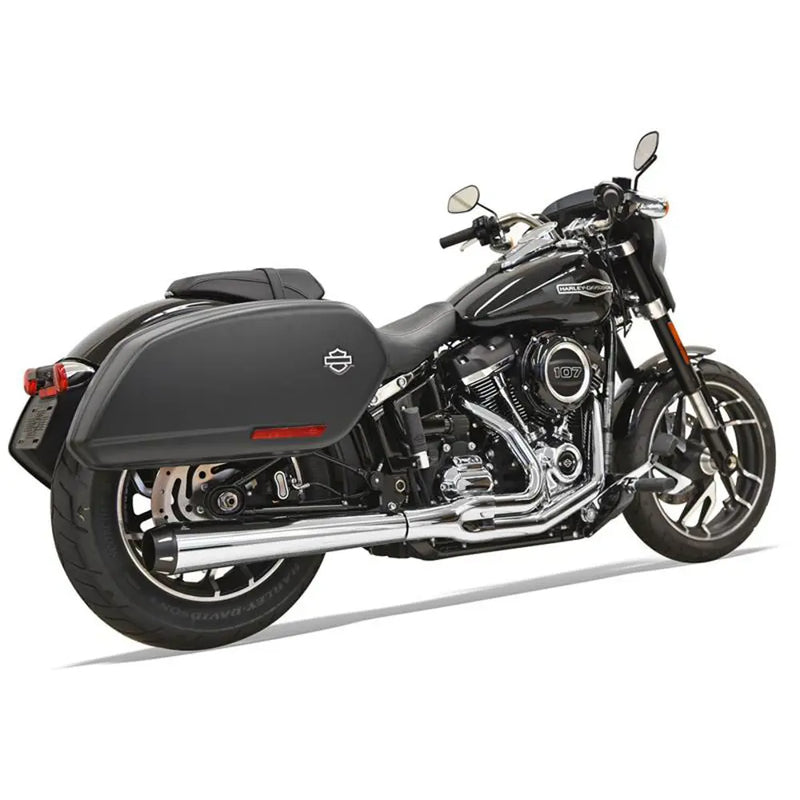 Bassani Road Rage Long Megaphone 2-till-1 Avgassystem till Harley