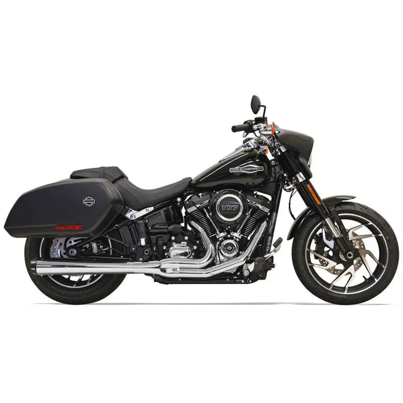 Bassani Road Rage Long Megaphone 2-till-1 Avgassystem till Harley