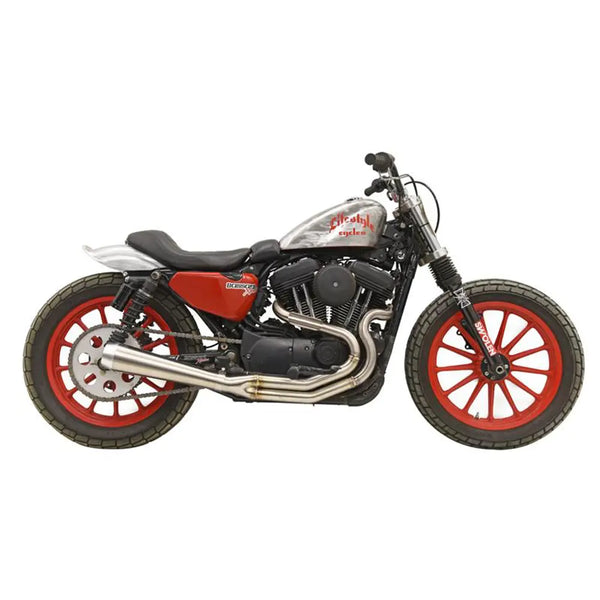 Bassani Road Rage III High Output Rostfritt 2-till-1 Avgassystem till Harley