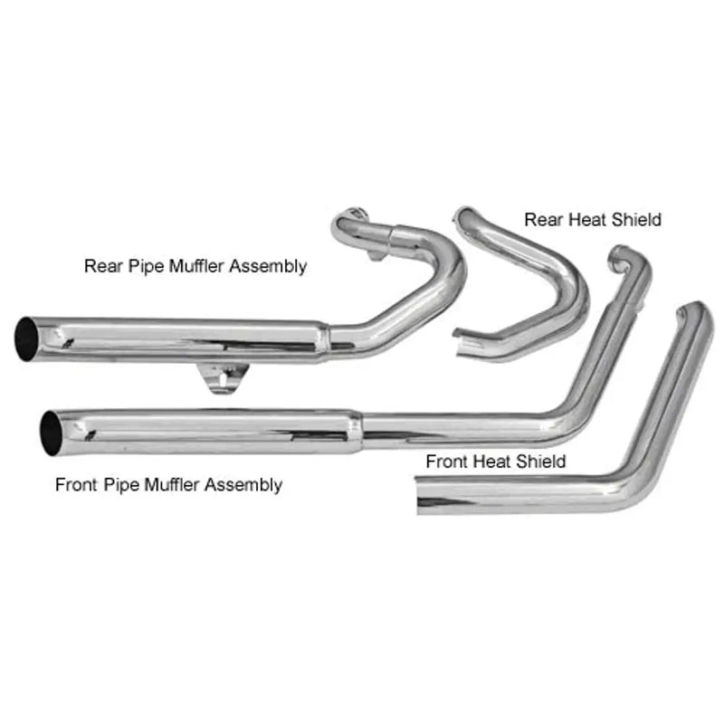 Bassani Pro Street Turn Out Avgassystem till Harley