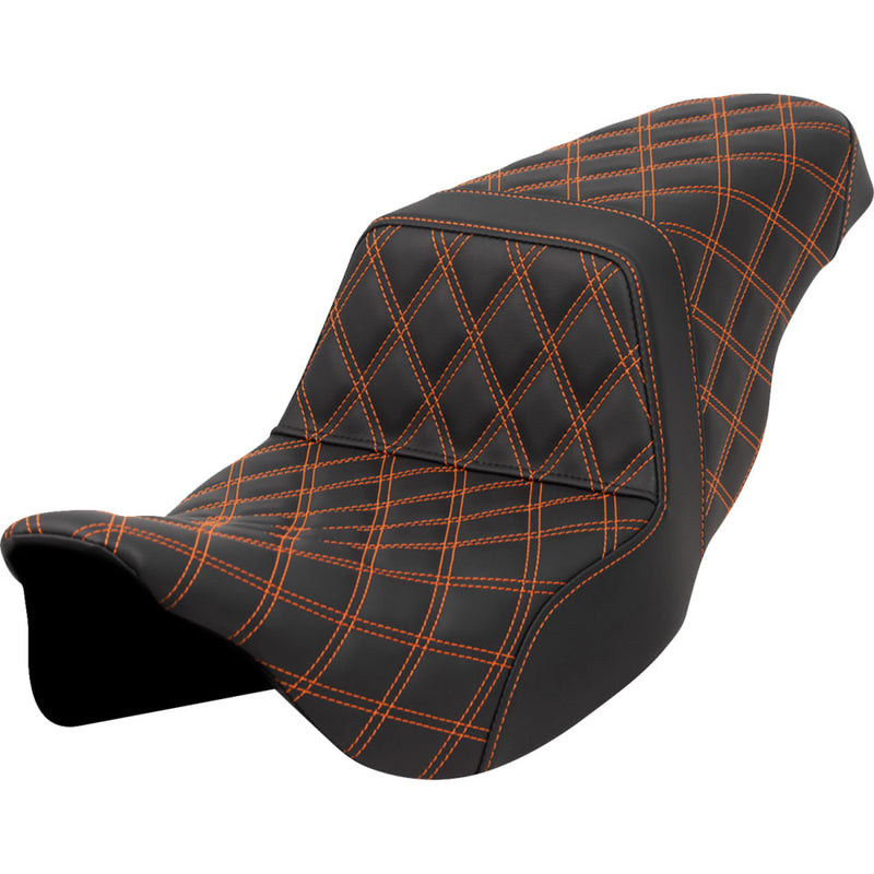 Saddlemen Step-Up Lattice Stitch Sadel till Harley