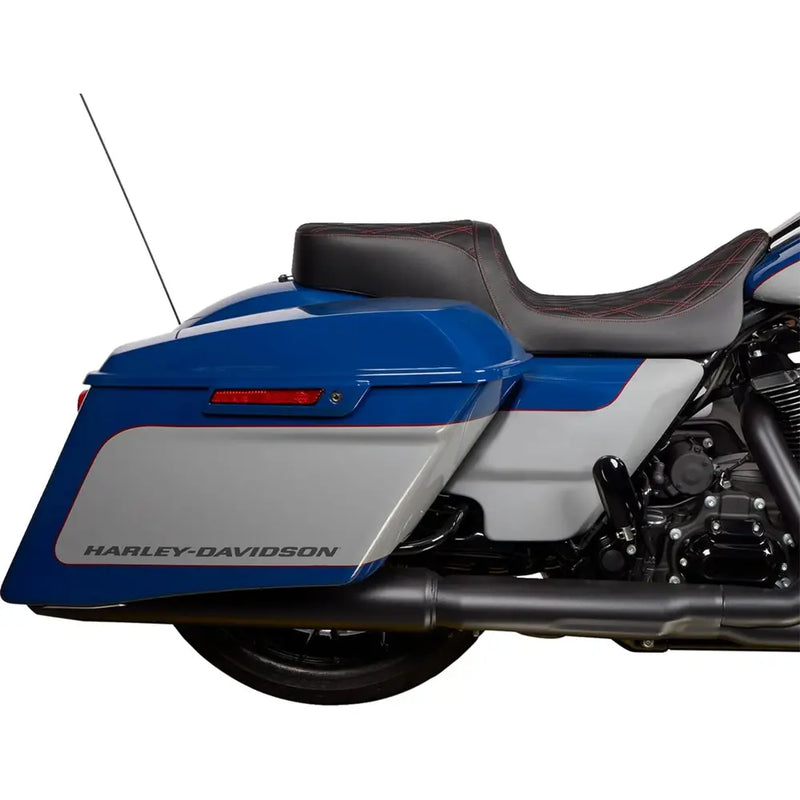 Drag Specialties Performance Predator 2-Up Sadel till Harley