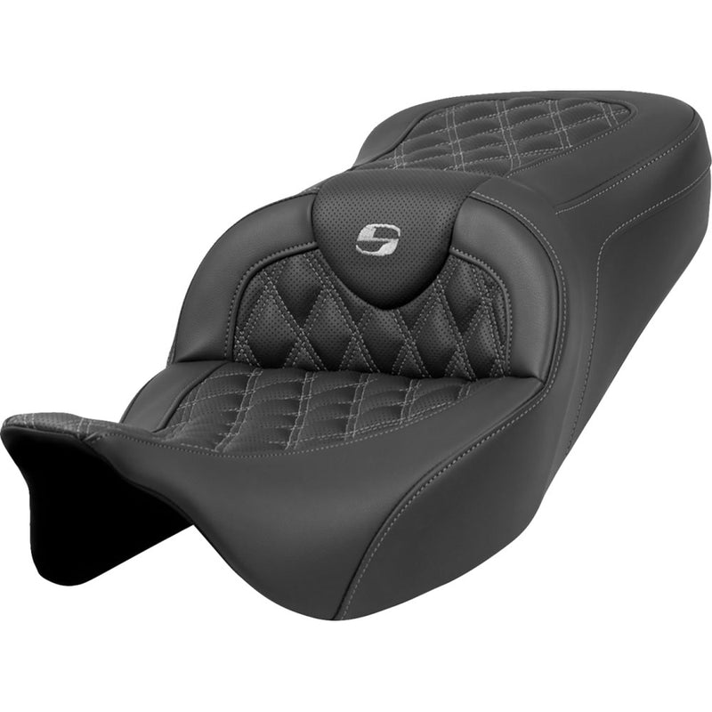 Saddlemen Roadsofa Lattice Stitch Sadel till Harley