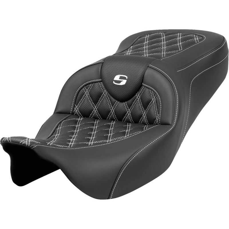 Saddlemen Roadsofa Lattice Stitch Sadel till Harley