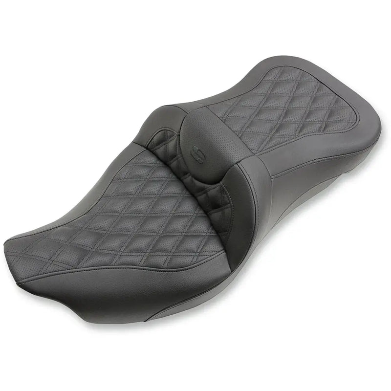 Saddlemen Roadsofa Extended Reach Lattice Stitch Sadel till Harley