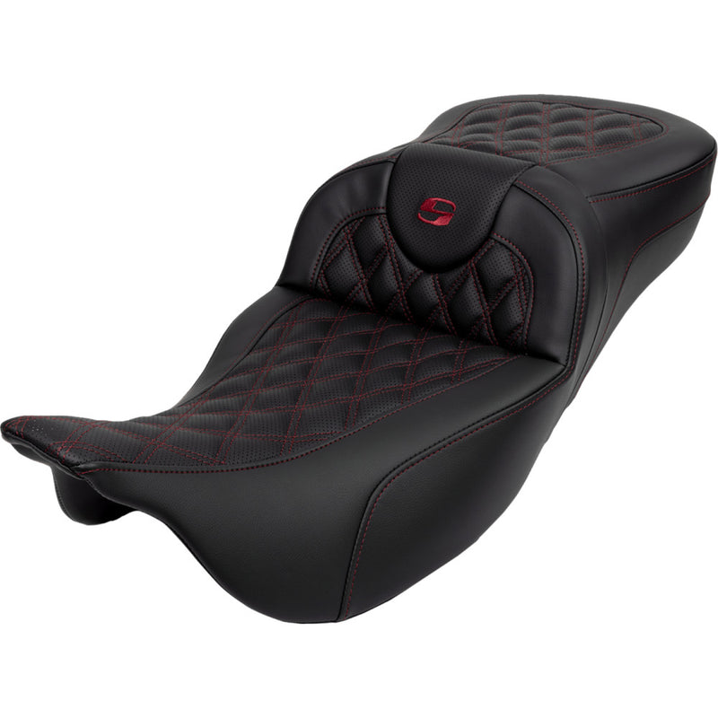 Saddlemen Roadsofa Extended Reach Lattice Stitch Sadel till Harley