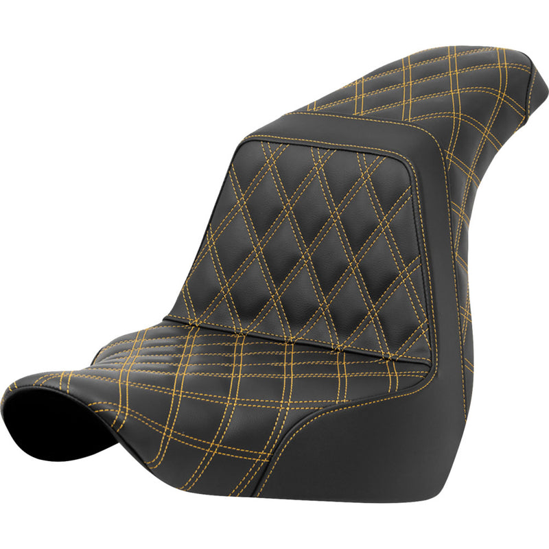 Saddlemen Step-Up Lattice Stitch Sadel till Harley