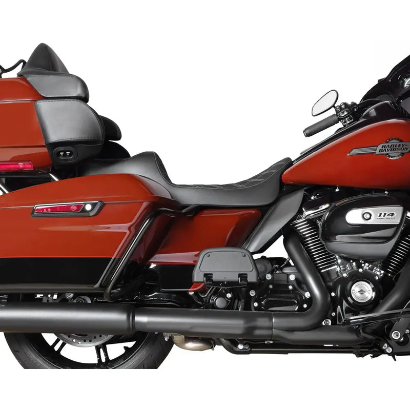 Drag Specialties Predator III 2-Up Extended Reach Sadel till Harley