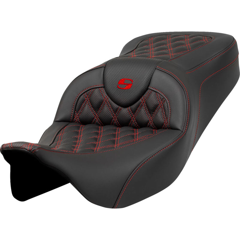 Saddlemen Roadsofa Lattice Stitch Sadel till Harley