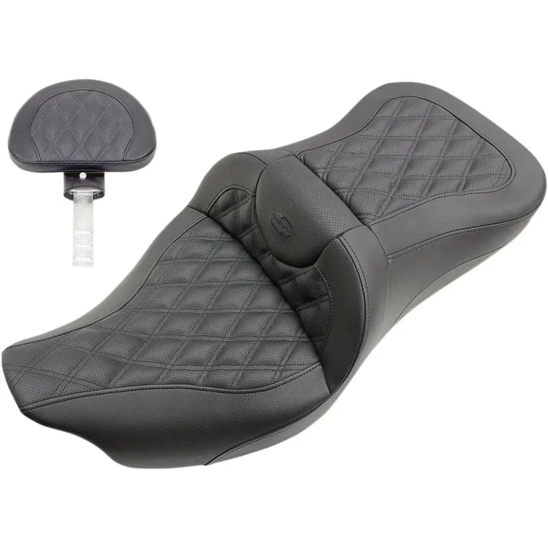 Saddlemen Roadsofa Lattice Stitch Sadel till Harley