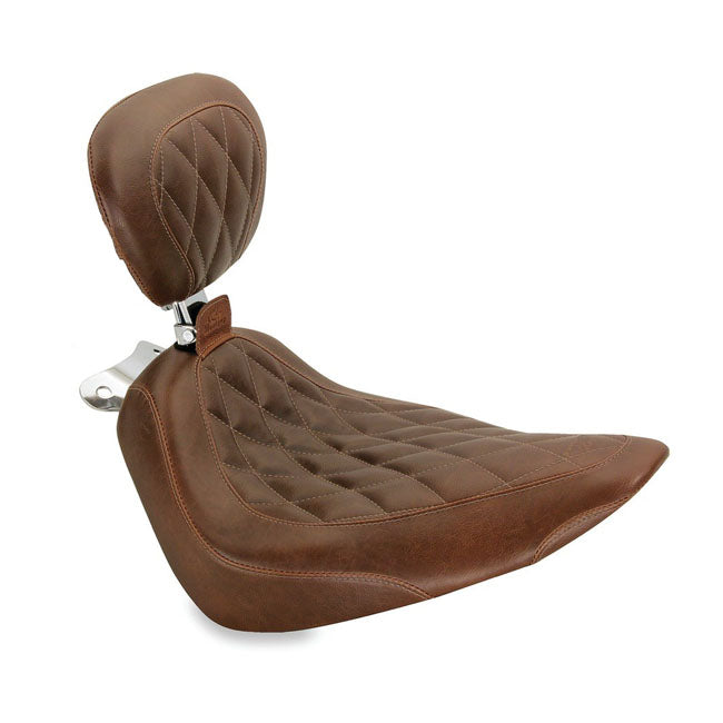 Mustang Wide Tripper Solo Sadel till Harley