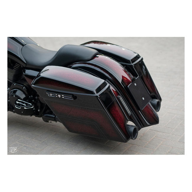 Killer Custom 4" Stretchade Sidoväskor till Harley