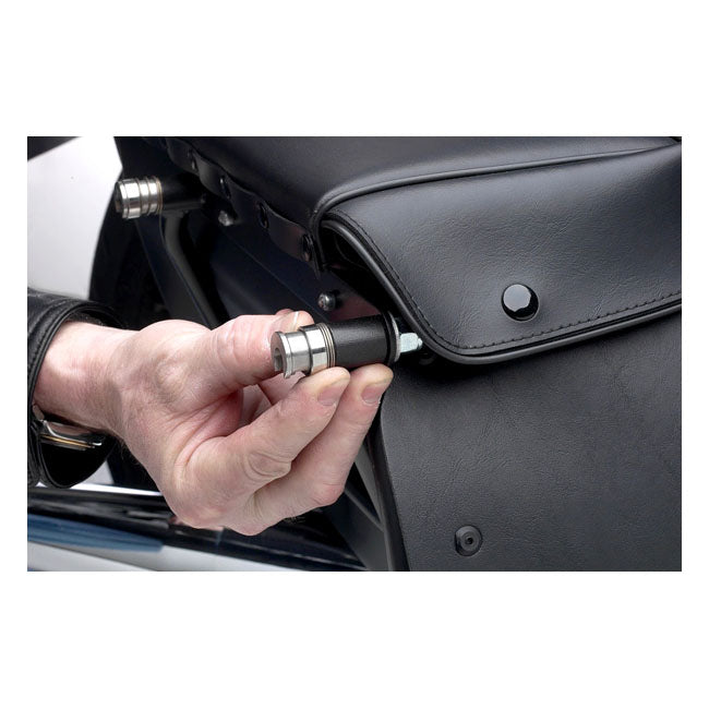 Cycle Visions Bareback Quick Release-sats Sidoväskor till Harley
