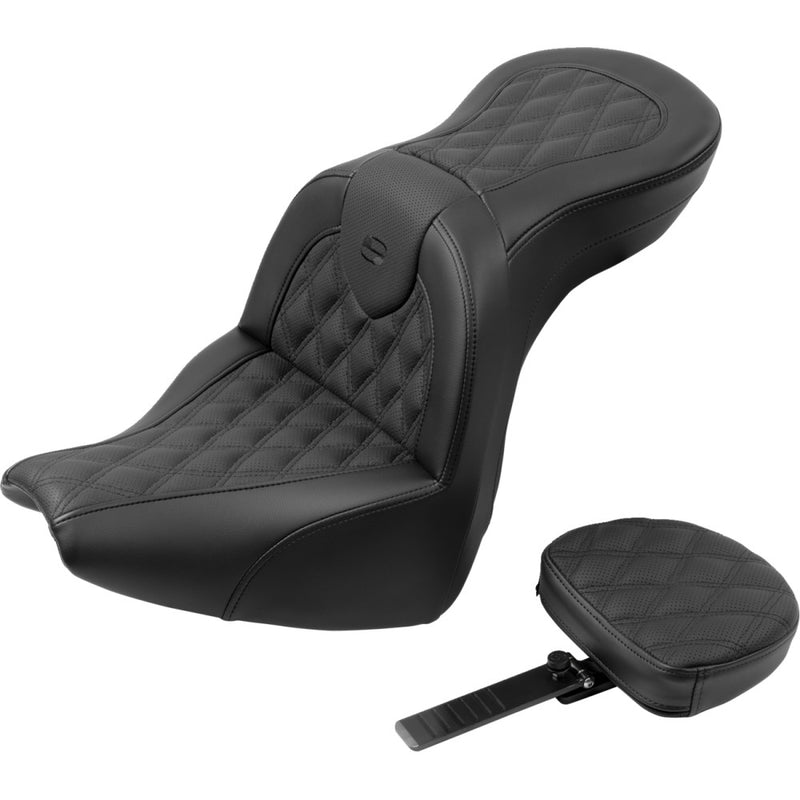 Saddlemen Roadsofa Lattice Stitch Sadel till Harley