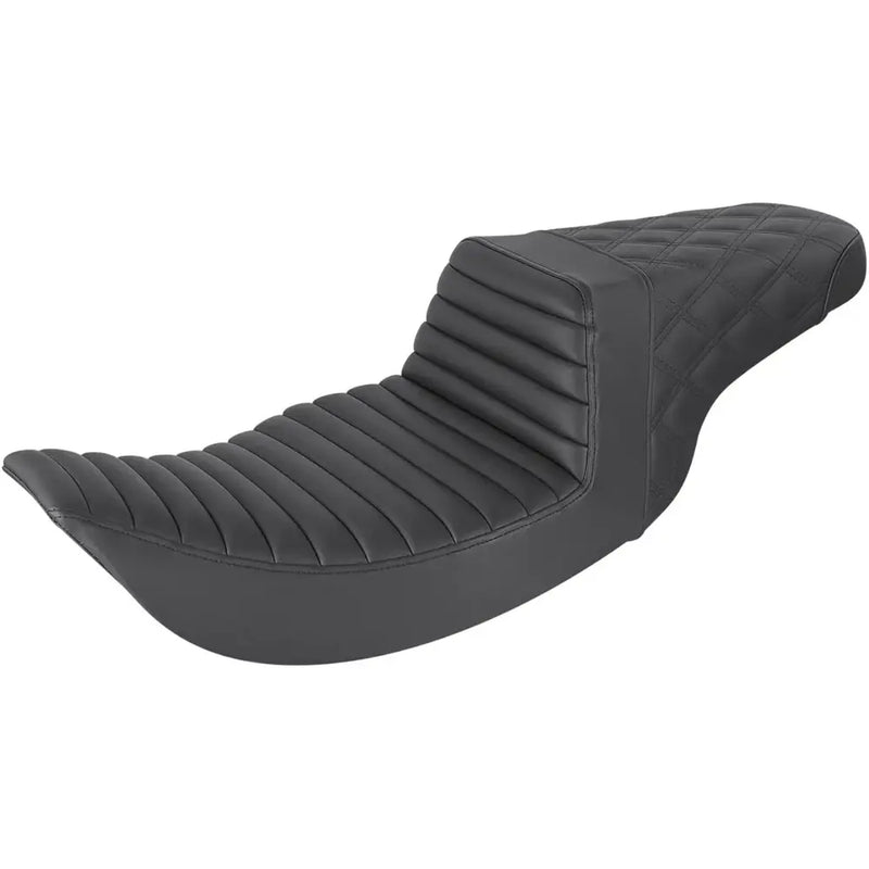 Saddlemen Step-Up Tuck-n-Roll / Lattice Stitch Sadel till Harley