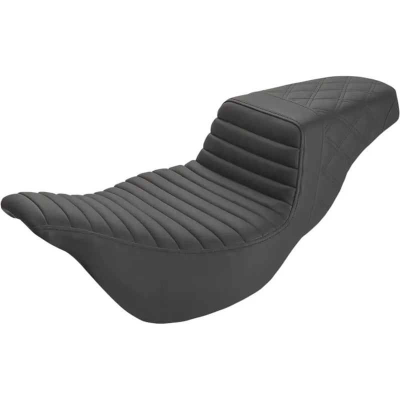 Saddlemen Step-Up Extended Reach Tuck-n-Roll / Lattice Stitch Sadel till Harley