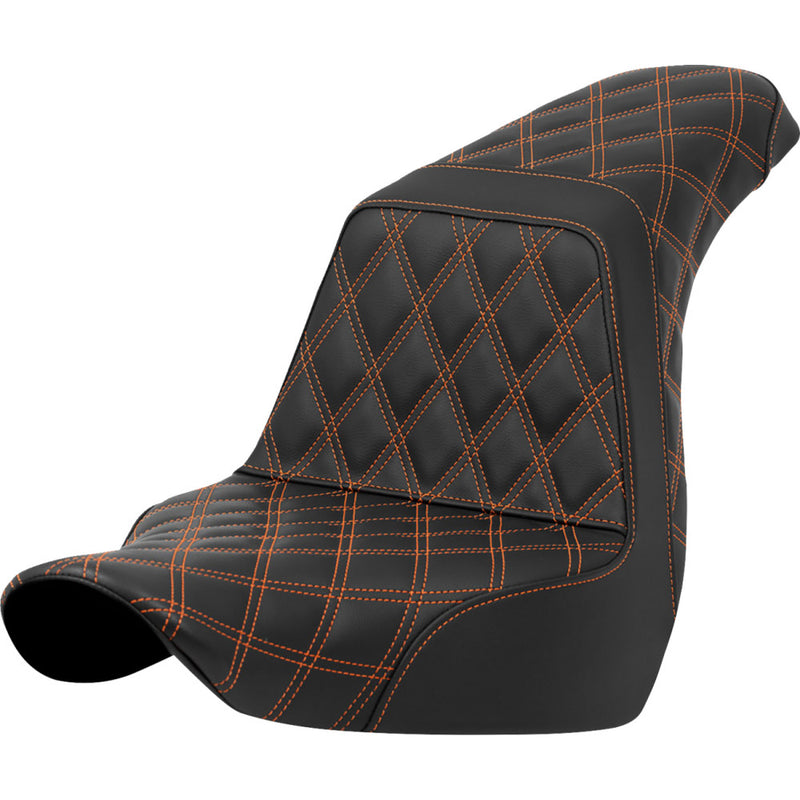 Saddlemen Step-Up Lattice Stitch Sadel till Harley