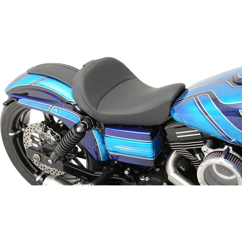 Drag Specialties Ryggstödsförberedd Solo Sadel till Harley