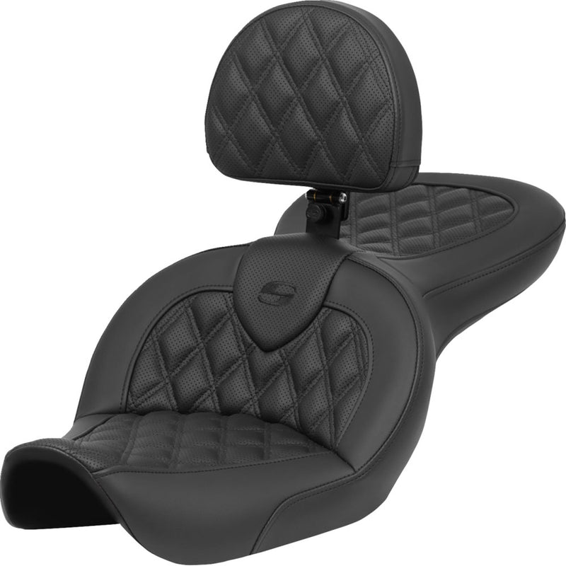 Saddlemen Roadsofa Lattice Stitch Sadel till Harley