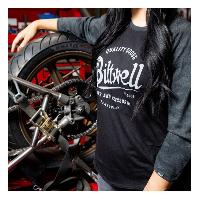Biltwell Script Baseball Longsleeve Dam